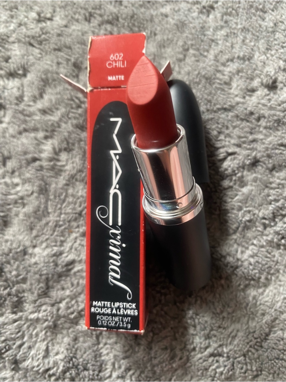 MAC Cosmetics Matte Lipstick 602 Chili - Deep Brick Red